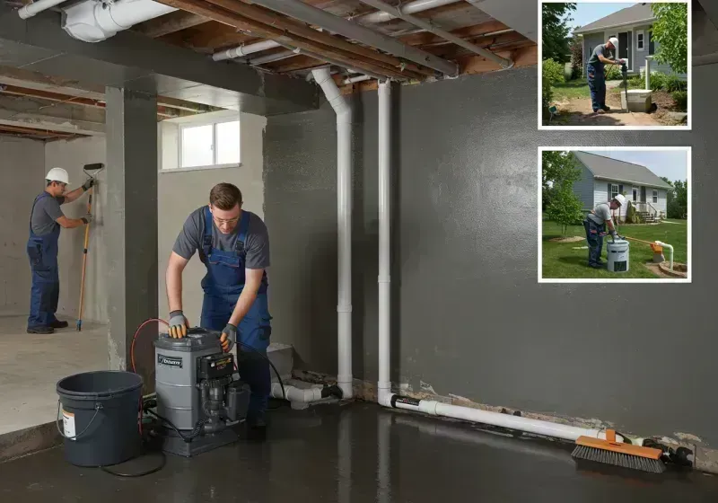 Basement Waterproofing and Flood Prevention process in Trenton, IL